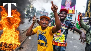 LIVE Kenyan police clash with protesters in Nairobi [upl. by Jaal24]