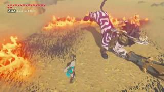 Zelda Breath of the Wild  How to defeat Clubbed Lynel with crouch tech No StasisBowShield [upl. by Pinkerton]