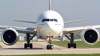 INSANE ENGINE SOUND Very Close Up Boeing 777 Engine Spool Up amp Takeoff GE90 Engine [upl. by Jory]