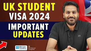 UK Student Visa Important Updates 2024  Study in UK  uk september intake 2024 [upl. by Cobbie]