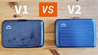 Ogon Stockholm V1 vs V2 Aluminium Wallet In Depth Comparison [upl. by Maressa14]