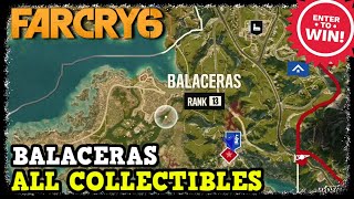 Far Cry 6 Balaceras All Collectibles Weapons  Gear  USB  Roosters  Criptograma  Idols [upl. by Rehtse418]