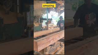 luar biasa Penggergajian kayu keruing wood bandsaw bandsaw [upl. by Hube967]