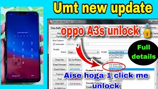 umt new update qc fire 101  oppo a3s unlock umt  how to unlock oppo a3s umt [upl. by Mayberry463]