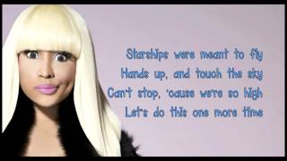 Nicki Minaj Starships lyrics Clean Version [upl. by Nekciv]