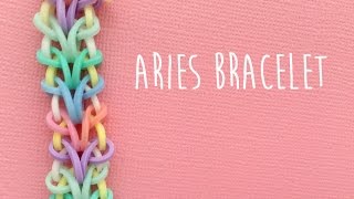 Rainbow Loom Bands Aries Bracelet Tutorial [upl. by Moseley4]