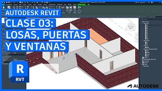 Introducción a Autodesk Revit 2025 03  Modelar suelos puertas y ventanas  CURSO DESDE CERO [upl. by Araec]