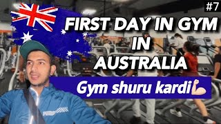 Chalo gym kare Australia m 🇦🇺 First day in gym Melbourne 🥵 [upl. by Atinrahc]