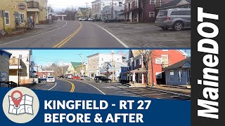 Kingfield  Rt 27 Reconstruction  MaineDOT [upl. by Zoe132]