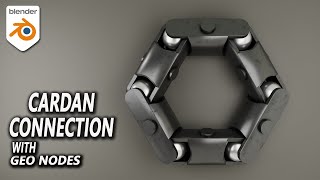 Abstract Cardan Connection Animation With Geometry Nodes  Blender Tutorial [upl. by Oletta326]