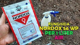 Cara Penggunaan Fungisida NORDOX 56 WP Per Liter Air Bahan Aktif Tembaga Oksida 56 [upl. by Lloyd851]