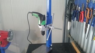 trapano a colonna fai da te homemade drill press [upl. by Eniamzaj848]