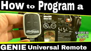 How to Program a Genie Universal Remote to a Chamberlain LiftMaster and More [upl. by Archle760]