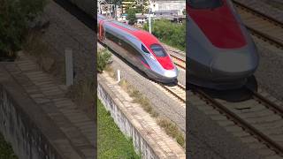 WHOOSH Bullet Train Arrived at Tegalluar Station railway railfans highspeedtrain train trending [upl. by Ellennej]