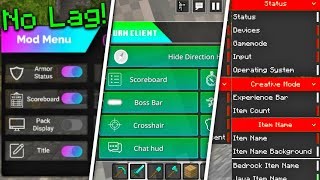 5 MCPE Clients With Mod Menu  Minecraft Bedrock Edition [upl. by Suirradal992]