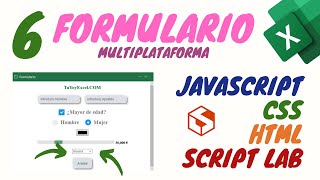 6 Formulario Multiplataforma en Excel  ComboBox HTML  Excel Online [upl. by Yentiw]