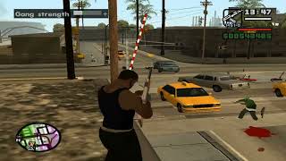 GTA San Andreas Gang Territories 142  Unlucky CJ  Ballas Attack On CJ [upl. by Germaun]