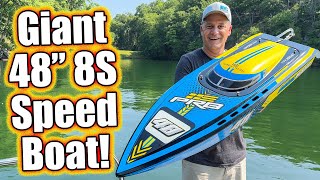 Worlds Biggest SelfRighting RC Boat ProBoat Super Sonicwake 48 [upl. by Madea418]