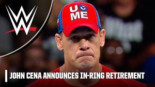 John Cena announces inring retirement in 2025 invites superstars to come get some  WWE on ESPN [upl. by Aham]