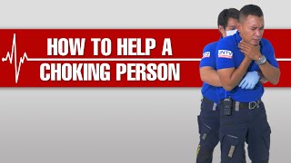 How to help a Choking Person BeALifesaver FirstAid [upl. by Sabu]