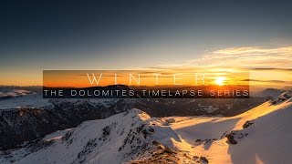 WINTER  DOLOMITES 4K TIMELAPSE [upl. by Aneertak]