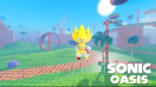 Super Sonic Is Now in Sonic Oasis Roblox [upl. by Madson29]