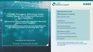 Tunable Plasmonic Refractive Index Sensor Based on Enhanced Photonic Spin Hall Effect [upl. by Kettie]