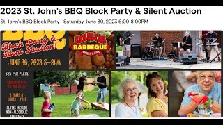 St Johns Episcopal Asheville BBQ and Silent Auction [upl. by Sitoeht958]