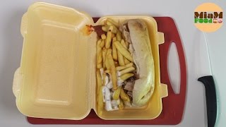 KEBAB Un grec frites avec sauce blanche et harissa  Miam Food unboxing donner [upl. by Atidnan]