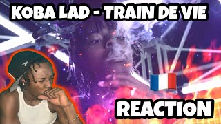 AMERICAN REACTS TO FRENCH DRILL RAP Koba LaD  Train de vie REACTION [upl. by Aihsemak676]