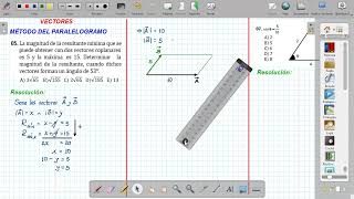 VECTORES  MÉTODO DEL PARALELOGRAMO II [upl. by Aiekam]