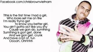 Chris Brown  Poppin Lyrics Video [upl. by Eiltan]