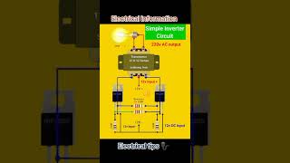 Simple inverter circuit diagram  electrical tips [upl. by Thackeray]