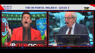 Milan Lecce 30 CON TIZIANO CRUDELI DELIRIO ROSSONERO [upl. by Eedoj]