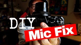 DIY Mic FIX for Canon G7X Mark II [upl. by Evadne]