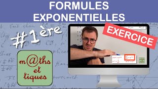 EXERCICE  Appliquer les formules sur la fonction exponentielle de base e  Première [upl. by Ylahtan609]