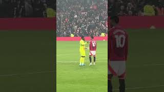 Onana encourages Marcus Rashford at the start of the second half [upl. by Spear]