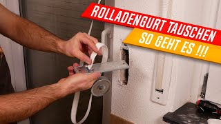 Rolladengurt tauschen Rolladengurtband selber austauschen Do it yourself Anleitung ✅ [upl. by Agueda]