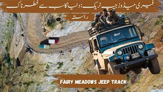 Fairy Meadows Jeep Track Extreme and Dangerous Adventure in the Himalayas [upl. by Ssirk]