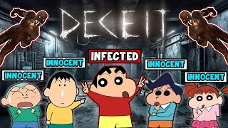 Shinchan became infected 😱🔥  Shinchan and his friends playing deceit horror game 😂  funny game [upl. by Durarte]