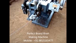 Brand Rivet Making Machine Double Stroke by Perfect Machine Tools [upl. by Kenison631]