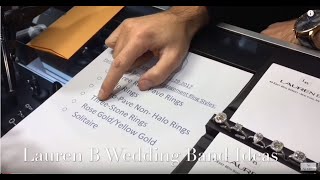 Wedding Band and Engagement Ring Pairings Lauren B Live Show 2 [upl. by Anoek]