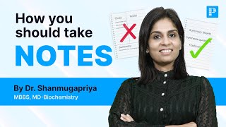 Comprehensive Guide on How to make Notes by Dr C Shanmugapriya [upl. by Nomsed]