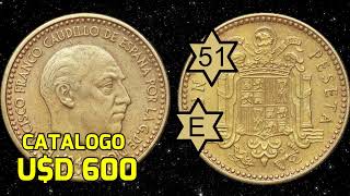 MONEDAS VALIOSAS DE ESPAÑA FRANCISCO FRANCO ⭐19391975⭐ [upl. by Lavena516]