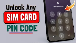 Unlocking Sim Locked By Pin Code 2024 Forgot SIM Card Locked with Pin Code Unlock it [upl. by Othello]