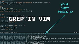 Grep in Vim  Setup from Scratch [upl. by Mathre]