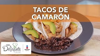 Tacos de camarón  Cocina Delirante [upl. by Jeralee]