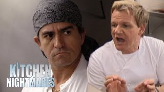 Chef Crumbles Under Pressure On ReOpening Night  Kitchen Nightmares [upl. by Enaelem205]