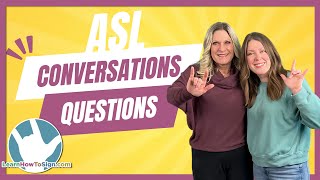 Conversational ASL Basic Questions and Responses [upl. by Redneval]