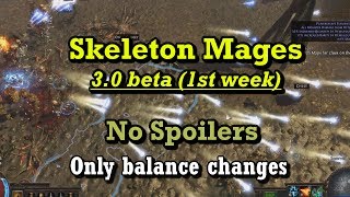 Skeleton Mages in 30 Beta  Path of Exile [upl. by Solenne371]